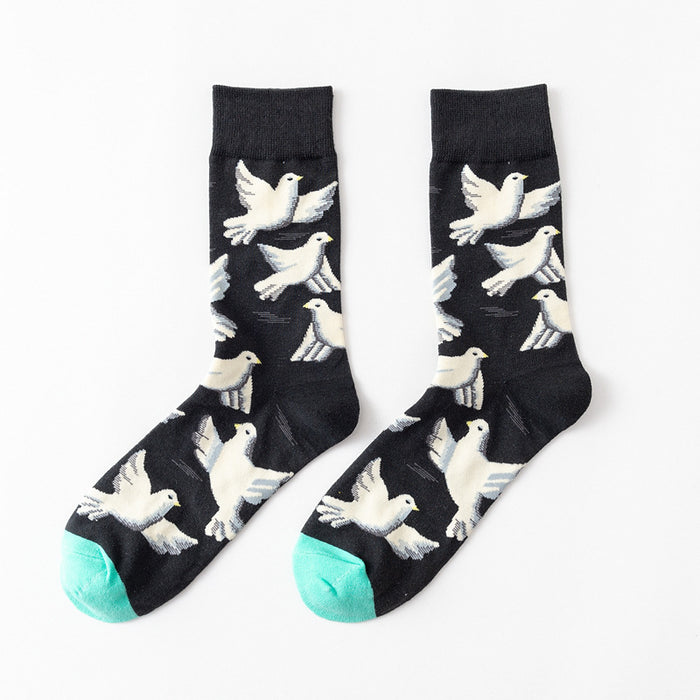 Casual Street Wear Cartoon Print Socks Set