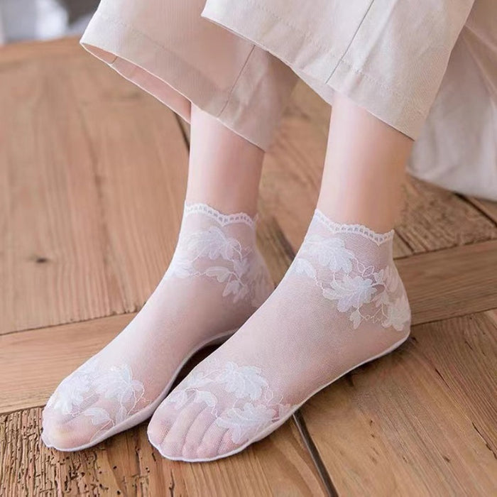 Invisible Low Tube Lace Socks