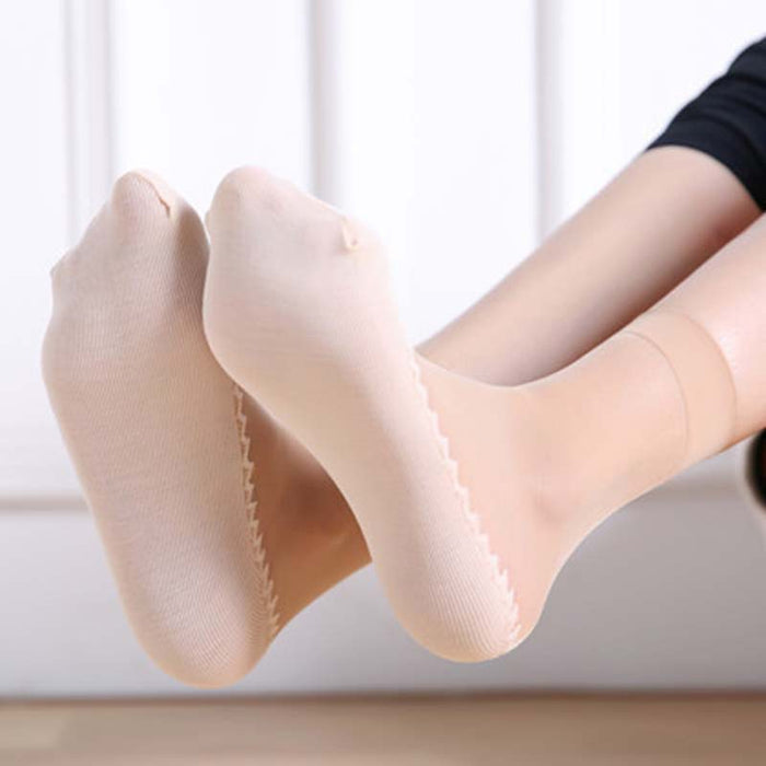 Transparent Printed Casual Socks