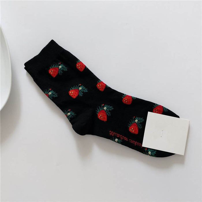 Floral Printed Long Socks Set