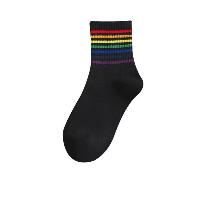 Printed Striped Socks