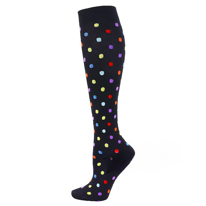 Small Polka Dots Printed Compression Socks