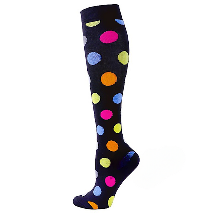 Big Polka Dots Printed Compression Socks