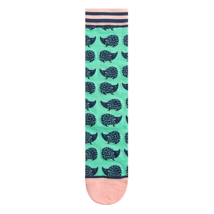 Autumn Straight Printed Socks