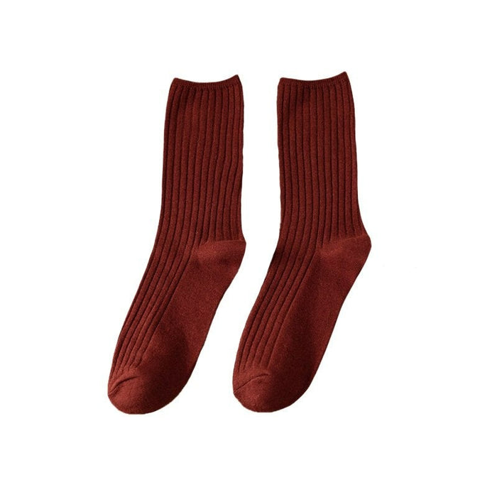 Elegant Retro Long Breathable Cotton Socks Set