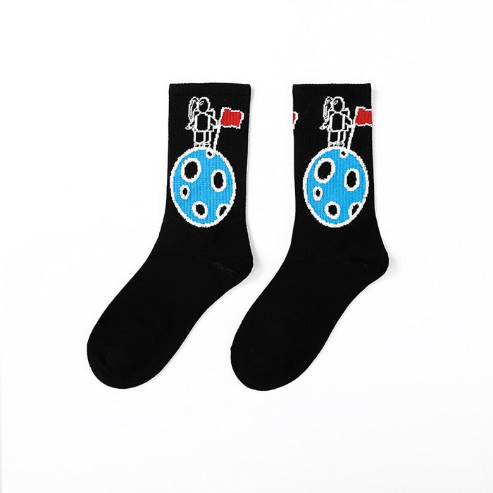 Basketball Style Printed Socks