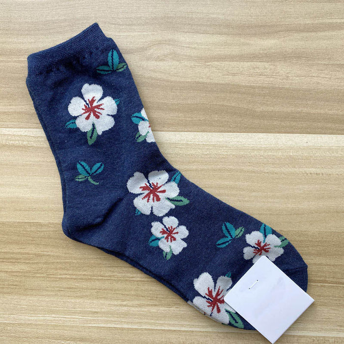 Floral Patterned Long Sock Sets