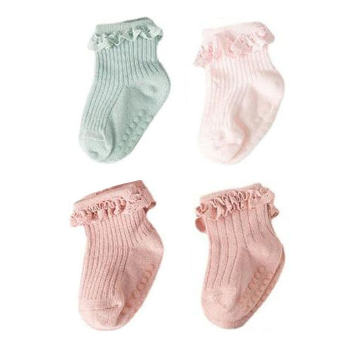Solid Color Socks Set For Kids