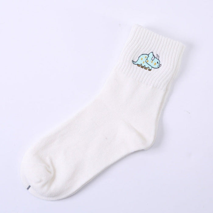 Elegant Printed Breathable Long Socks Set
