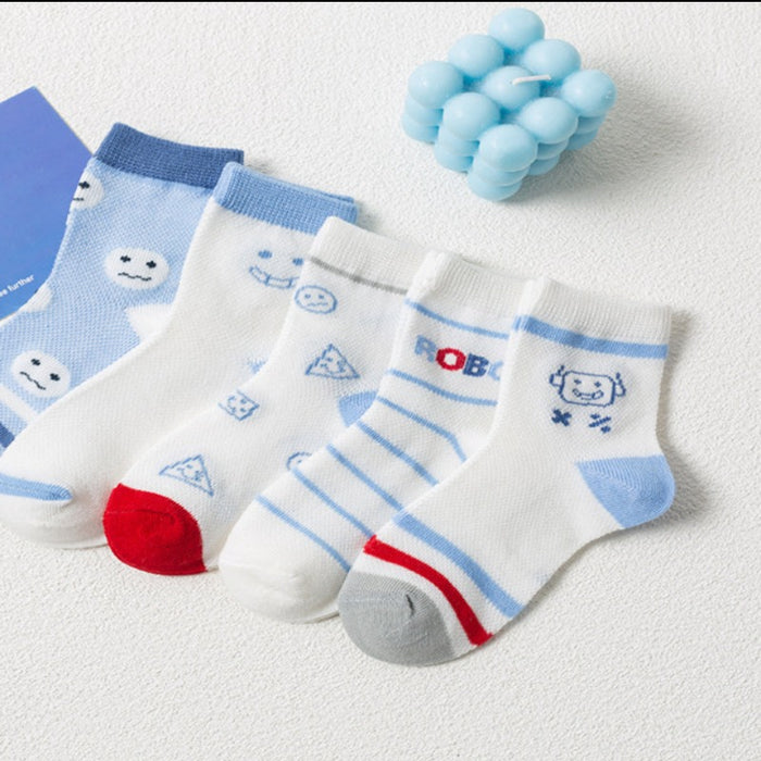 Robo Cotton Infant Socks For Kids