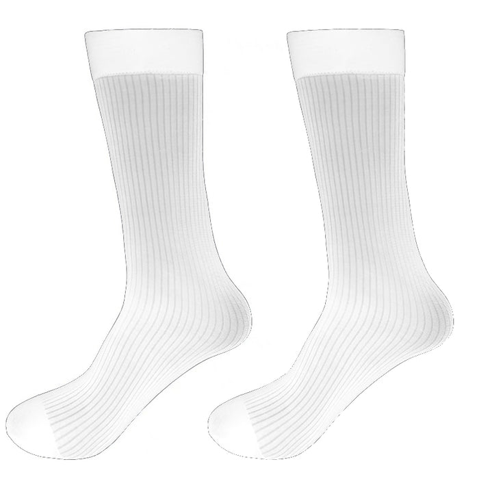 Silky Striped Formal Wear Socks