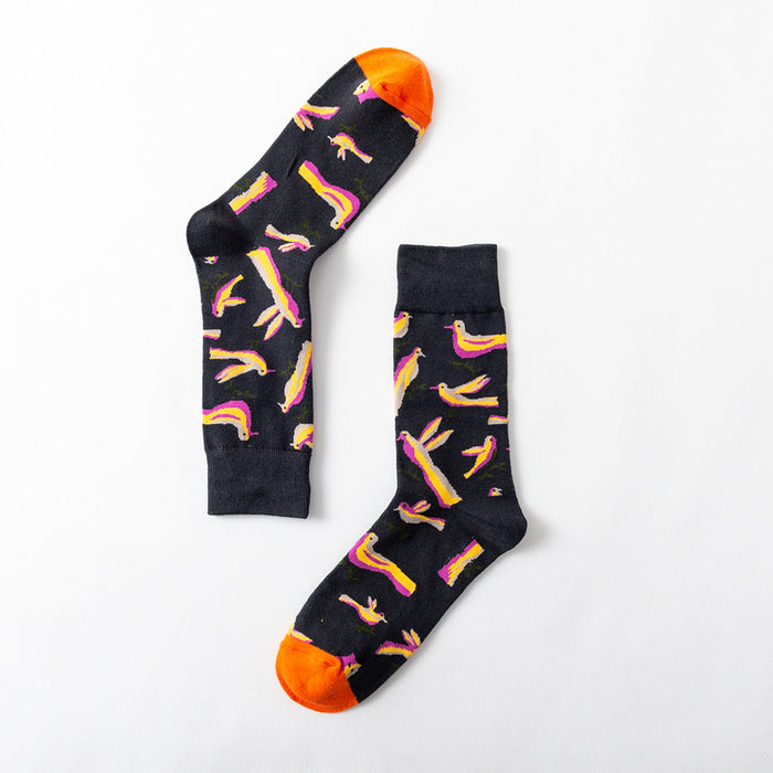 Casual Street Wear Cartoon Print Socks