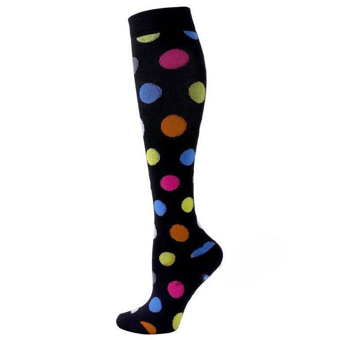 Polka Dots Print Compression Socks