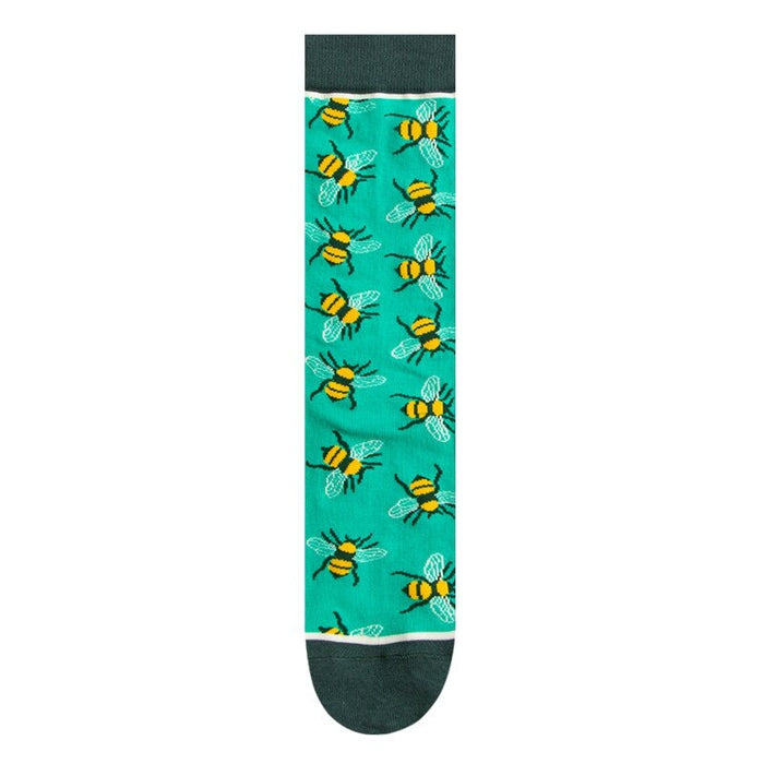 Autumn Straight Printed Socks