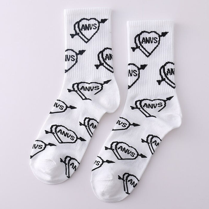 Sports Casual Printed Socks