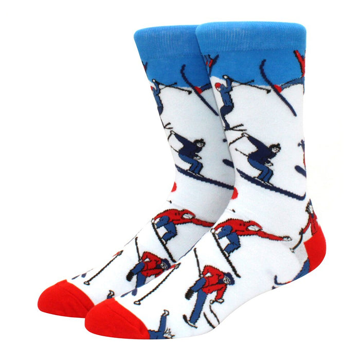 Cartoon Printed Mismatch Socks