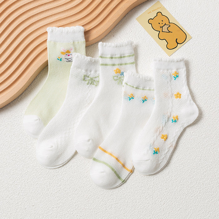 Sunflower Cotton Infant Socks For Kids