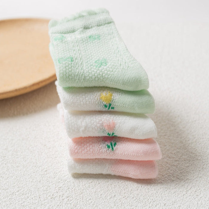 Strawberry Cotton Infant Socks For Kids