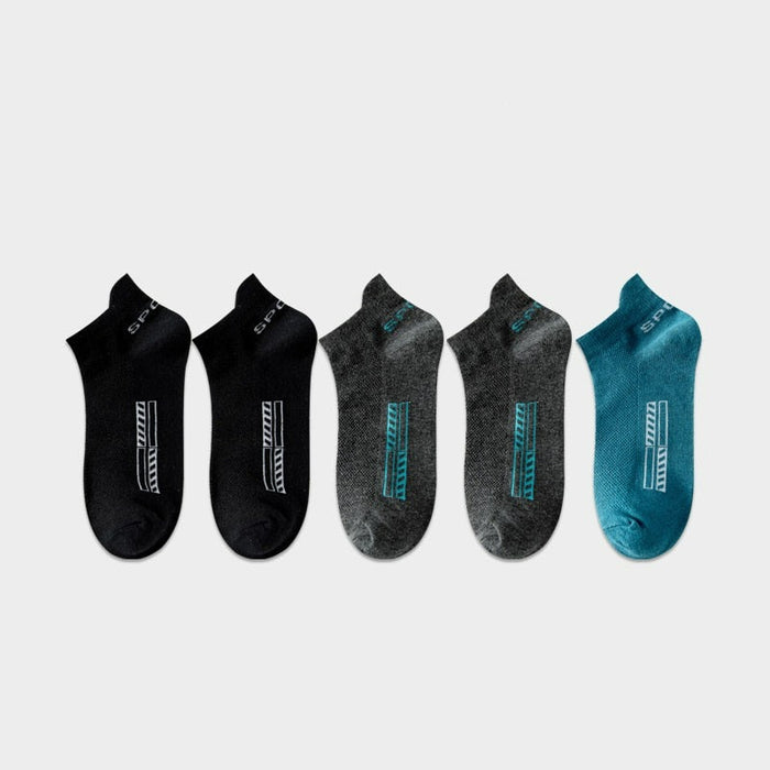 Breathable Sport Style Ankle Socks Set