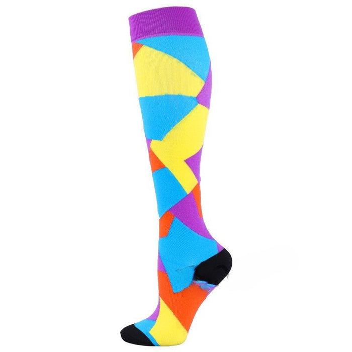 Rainbow Colors Compression Socks