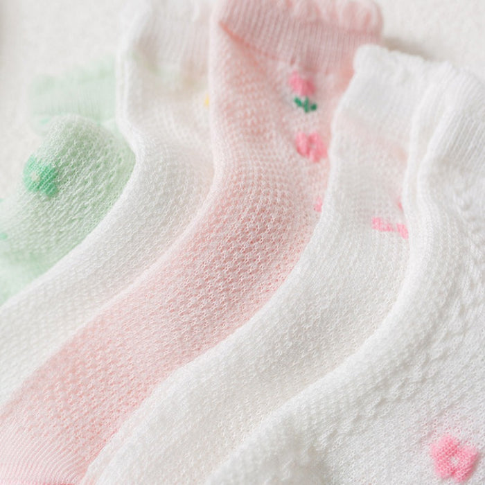 Strawberry Cotton Infant Socks For Kids