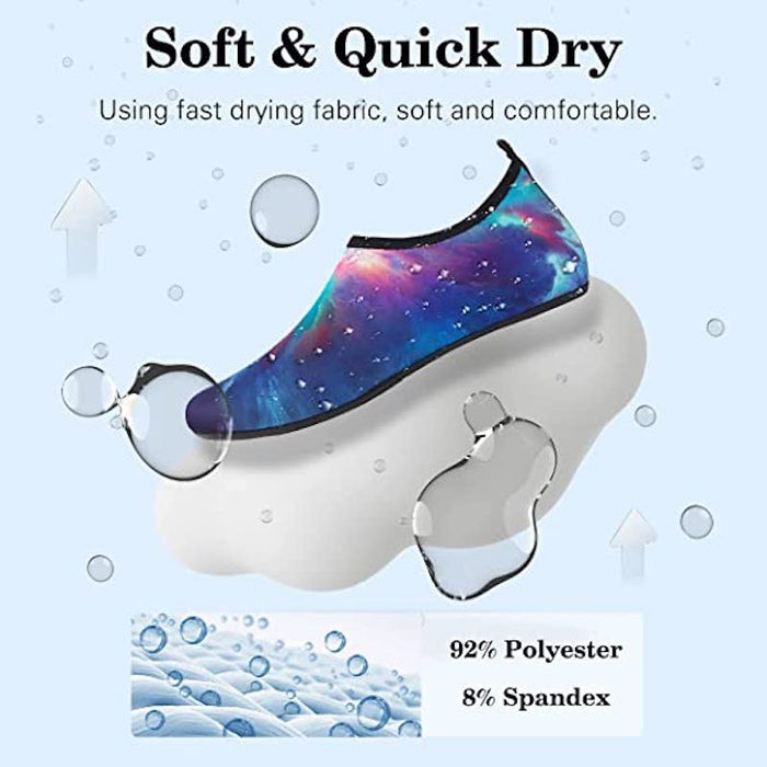 Unisex Aquatic Water Sports Printed Shoes For Beach Surfing Pool