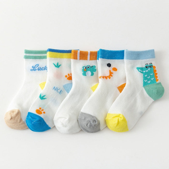Animal Mesh Cotton Girls Socks