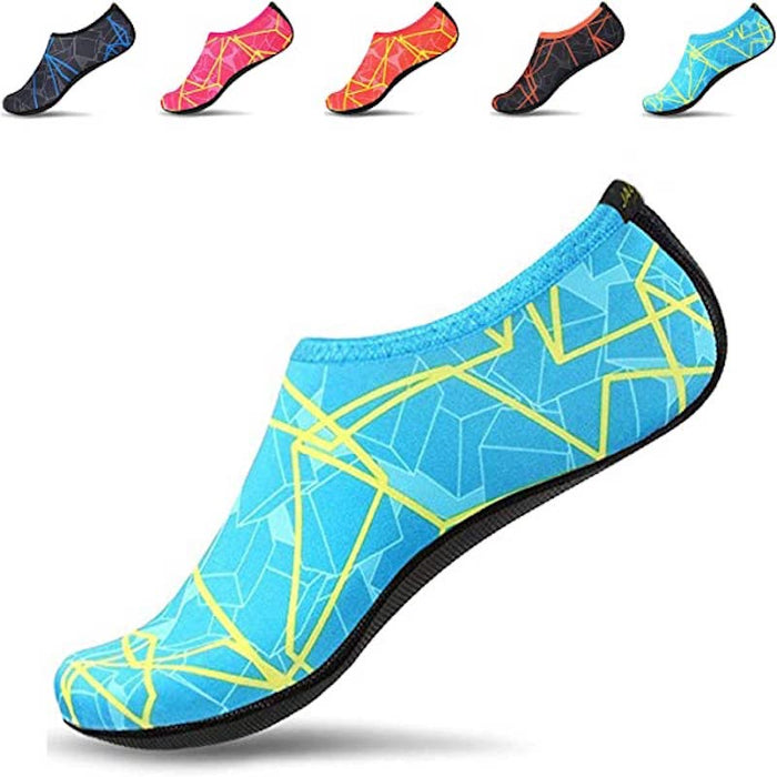 Unisex Printed Water Sports Aquatic Shoes For Beach Surfing Pool