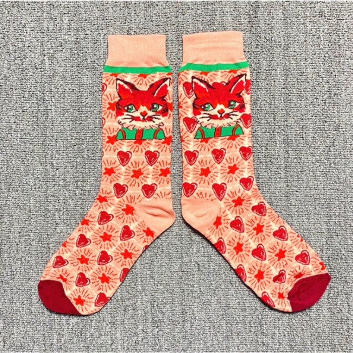 Occident Printed Casual Socks