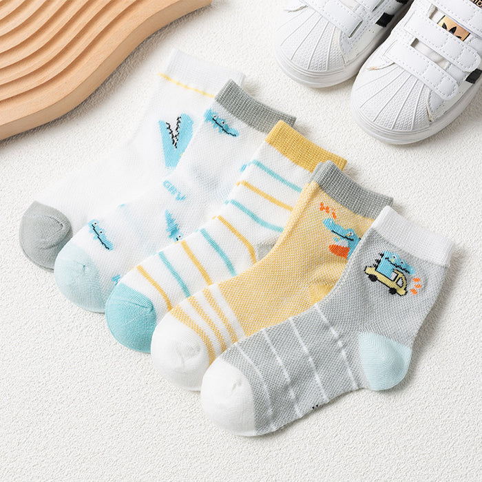 Car Cotton Infant Socks For Kids