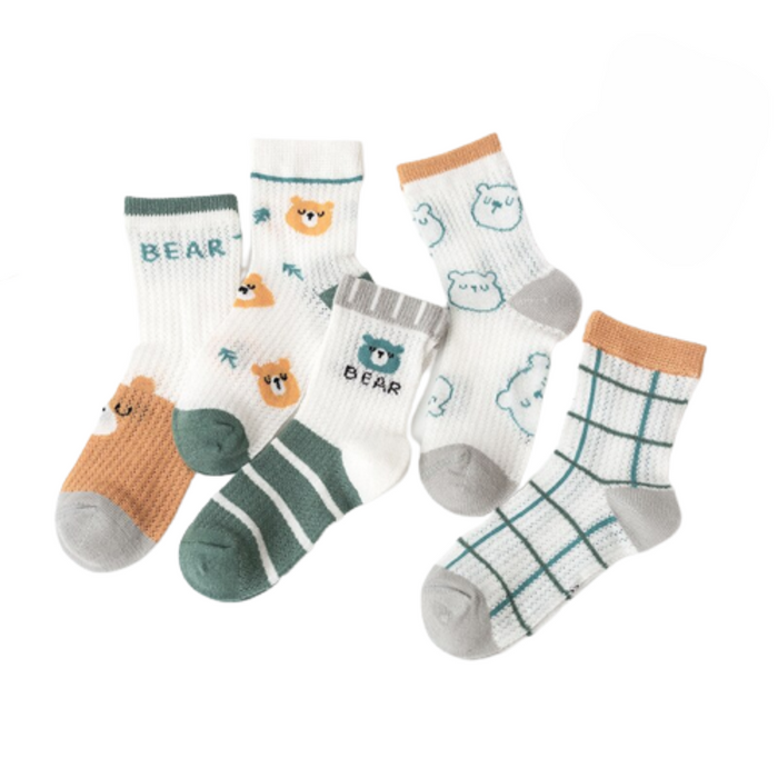 Bear Print Children Socks