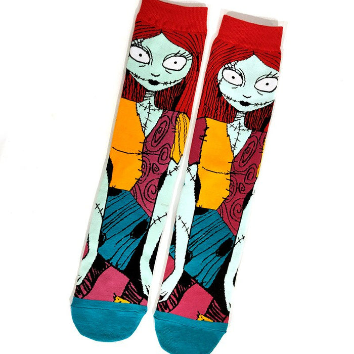 Street Style Cartoon Print Casual Socks Set