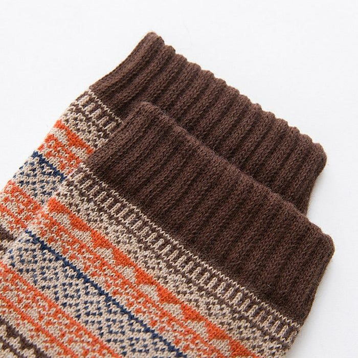 Thicken Warm Wool Retro Style Socks Set