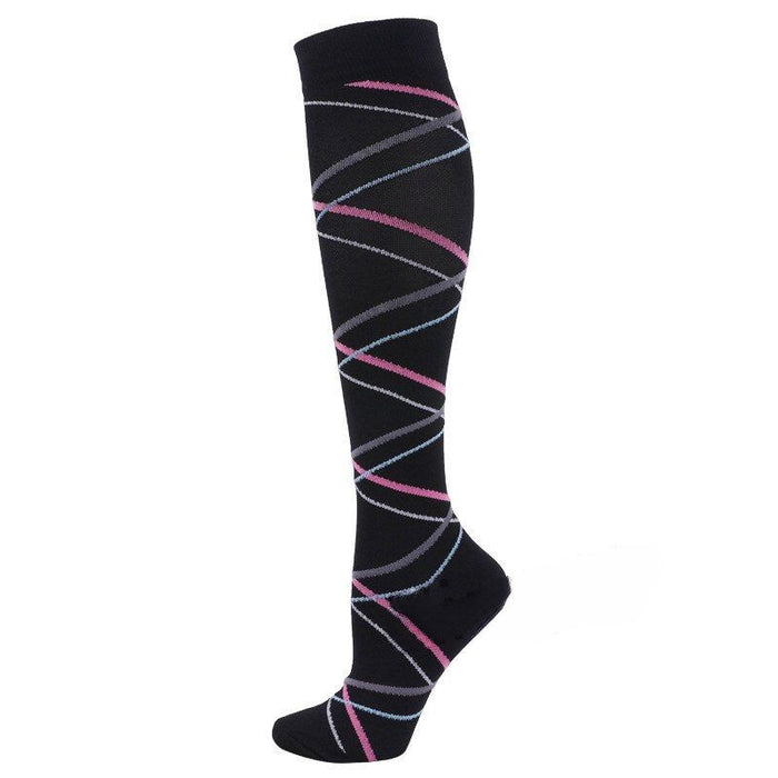 Black Unisex Adult Compression Socks