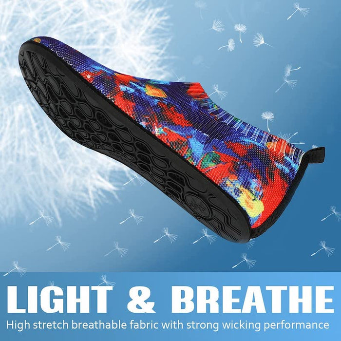 Unisex Multi Print Quick-Dry Aquatic Shoes For Water Sport