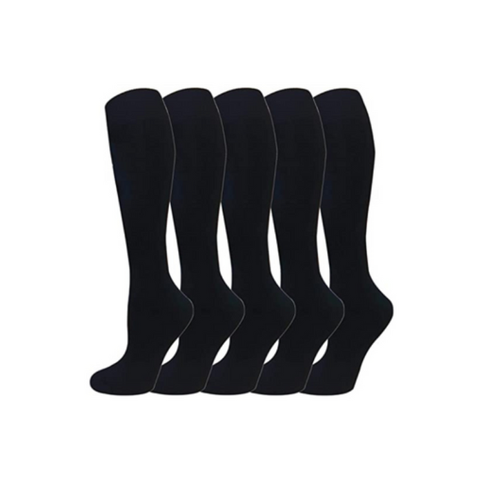Black And Gray Compression Socks