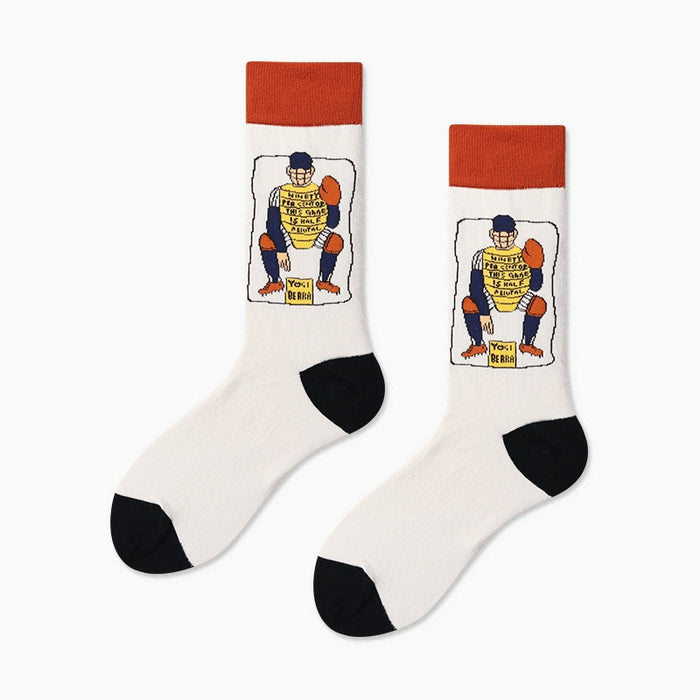 Abstract Art Skateboard Style Socks Set