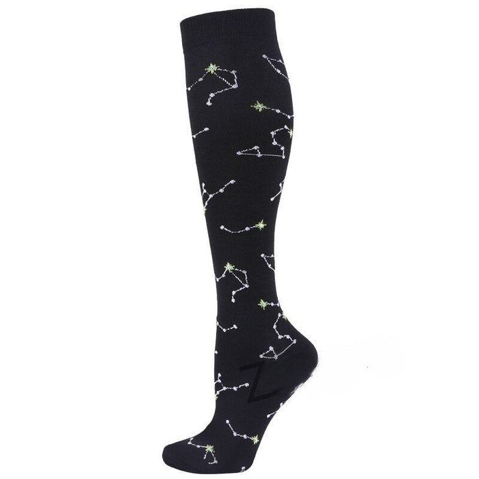 Stars Print Compression Socks