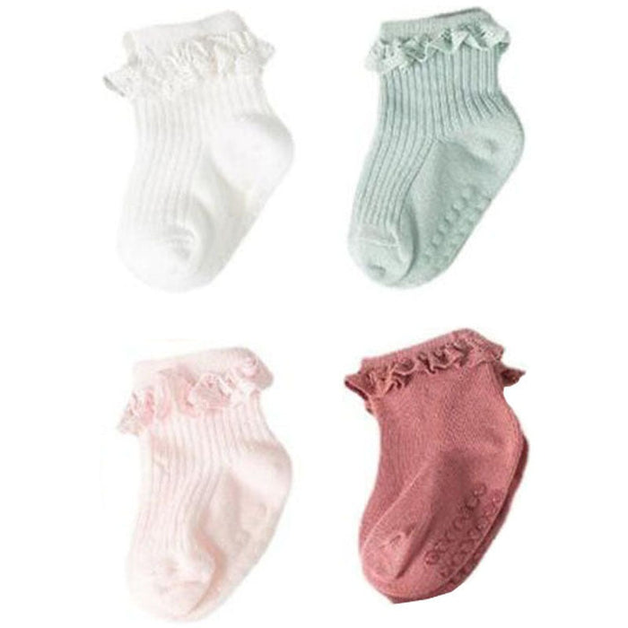 Solid Color Socks Set For Kids