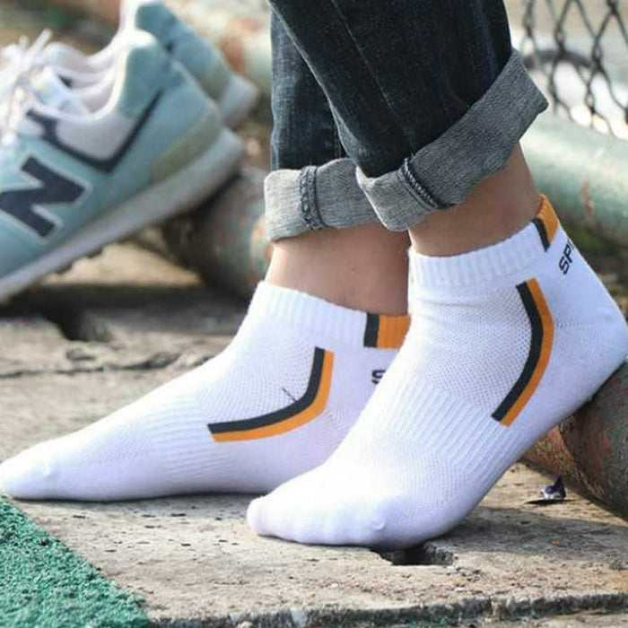 Athletic Style Long Ankle Socks Set