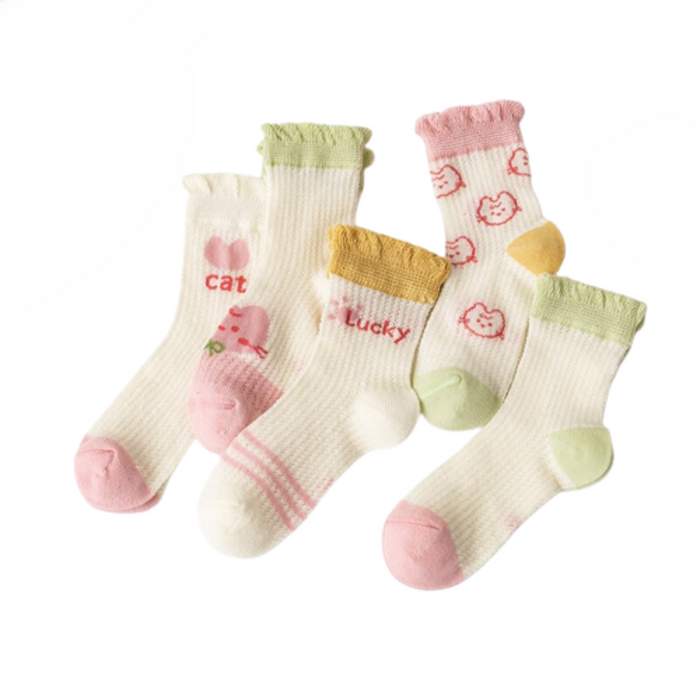 Lucky Cat Printed Children Socks