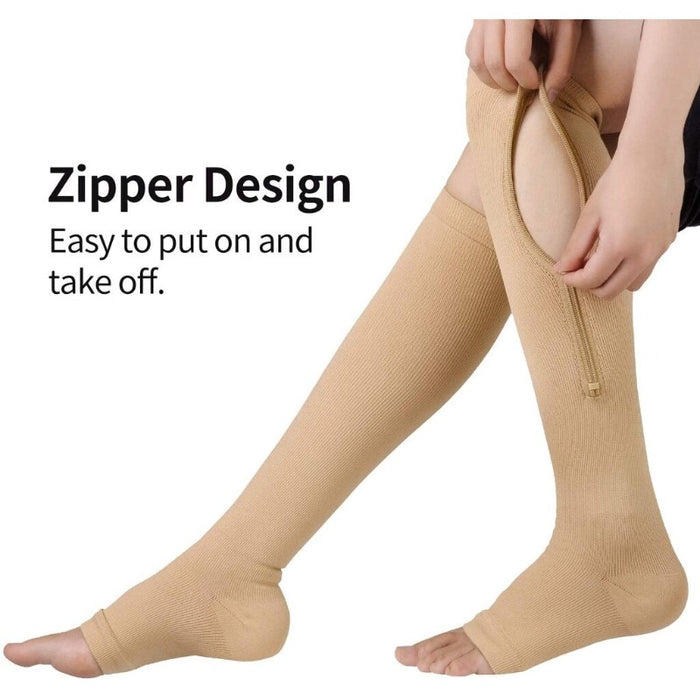 Unisex Zipper Compression Socks