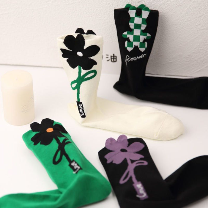 Flower Designed Socks