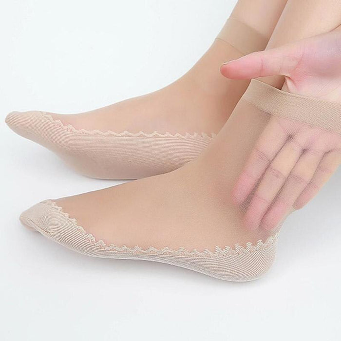 Thin Transparent Non Slip Socks