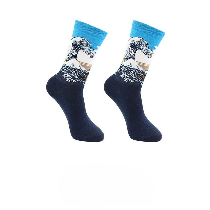 Casual Retro Style Cotton Socks