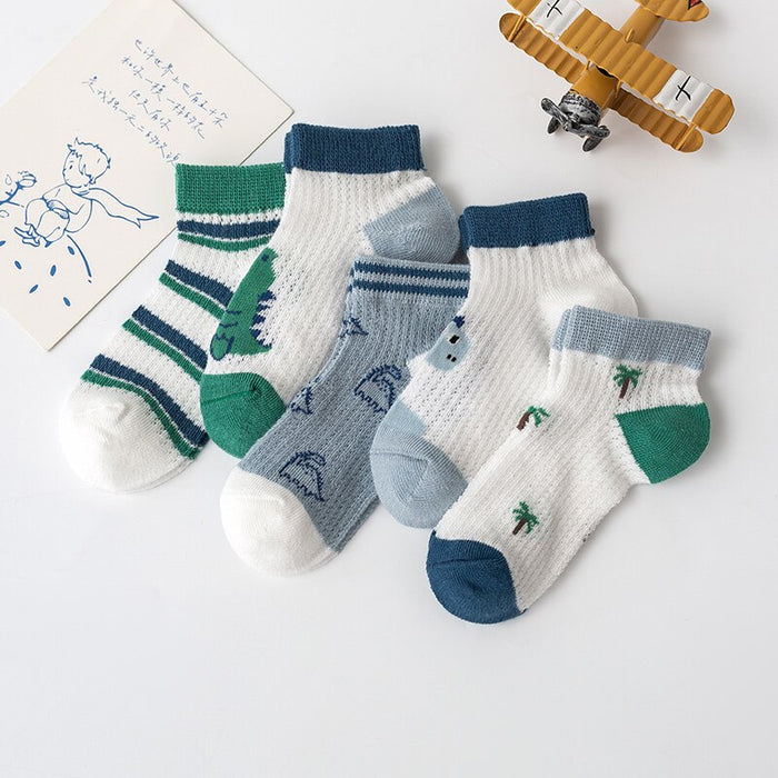 Palm Print Unisex Ankle Socks For Children