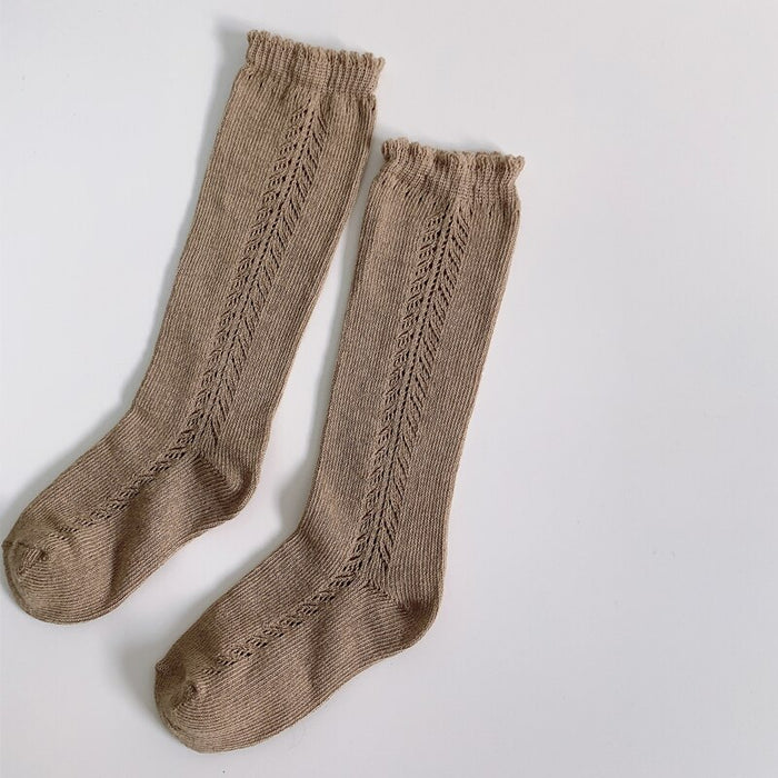 Children Unisex Cotton Mesh Hollow Socks