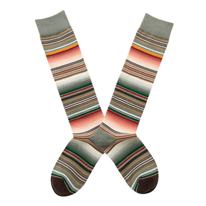 3D Stripes Printed Women Cotton Socks