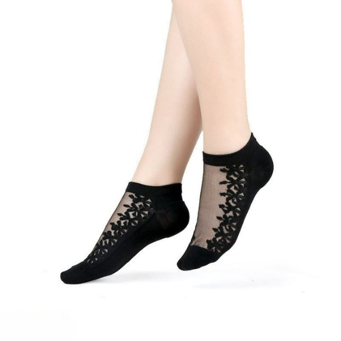 Transparent Lace Mesh Ankle Net Socks