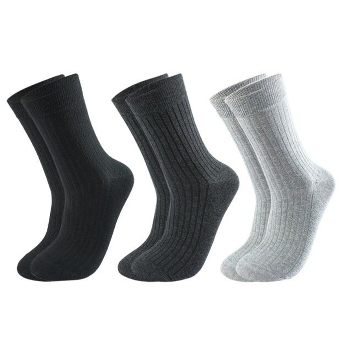 3 Pairs Of Casual Warm Winter Socks For Men